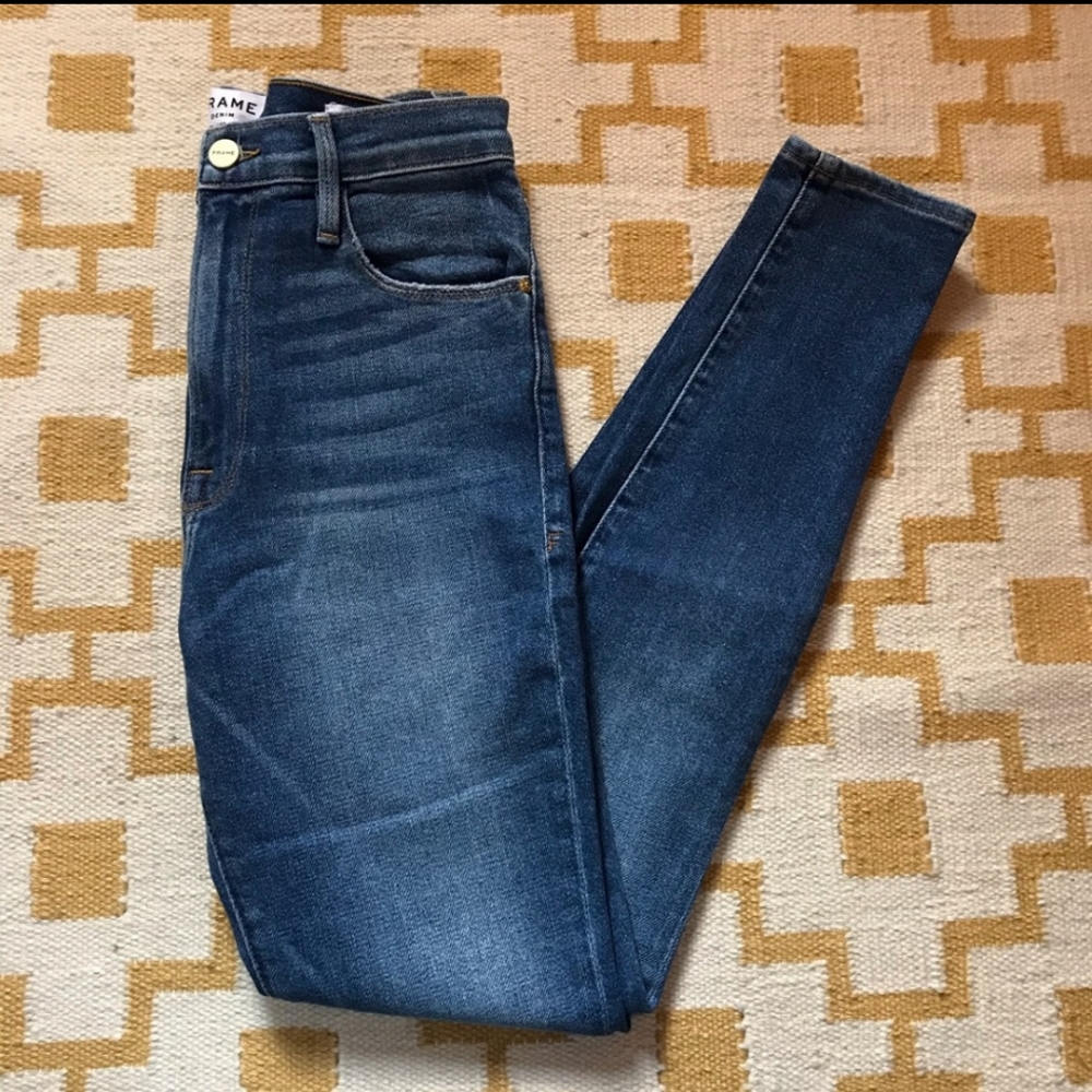 Frame Denim Jeans: Ali High Rise Skinny